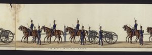 Teil der Panoramansicht des gesamten Trauerzugs von Arthur, Herzog von Wellington