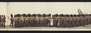 Teil der Panoramansicht des gesamten Trauerzugs von Arthur, Herzog von Wellington von Henry Jr and Sala Alken