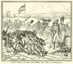 Bonaparte in der Batterie der Furchtlosen von Henry Justice Ford