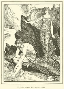 Kalypso hat Mitleid mit Odysseus von Henry Justice Ford