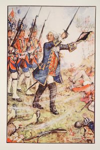 Georg II. bei Dettingen, 1743, Illustration aus 
