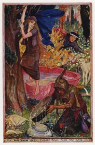 Wie ein Junge ein Lamm wird: die Hexe holt Pulga vom Baum herunter von Henry Justice Ford