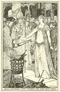 Inga erträgt die Prüfung des heißen Eisens von Henry Justice Ford