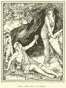 Paris kehrt zu Oenone zurück von Henry Justice Ford