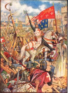 Richard Löwenherz bei den Kreuzzügen, Illustration aus 