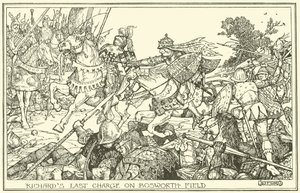 Richards letzter Angriff auf dem Bosworth-Feld von Henry Justice Ford