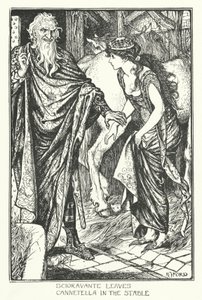 Scioravante lässt Cannetella im Stall zurück (Gravur) von Henry Justice Ford