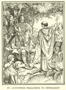 St. Augustinus predigt Ethelbert von Henry Justice Ford
