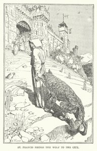 St. Franziskus bringt den Wolf in die Stadt von Henry Justice Ford
