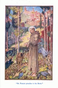 St. Franziskus predigt den Vögeln, 1912