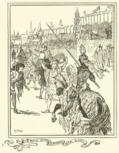 Der König stoppt das Duell (Gravur) von Henry Justice Ford