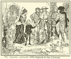 Die Königin vertraut den kleinen Richard dem Kardinal an von Henry Justice Ford