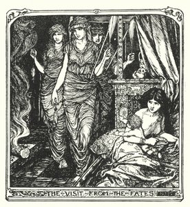 Der Besuch der Schicksalsgöttinnen von Henry Justice Ford