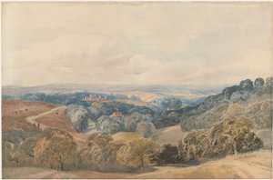 Landschaft mit Crieff Castle