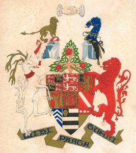 Wappen von Stiyleman le Strange, Mitte des 19. Jahrhunderts von Henry L