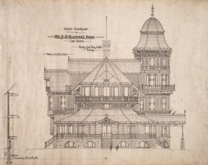 Haus für Herrn S.W. Allerton, Lake Geneva, Wisconsin: Südfassade von Henry Lord Gay