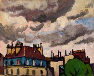 Dächer und Wolken, Paris, 1910-1912