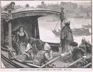 Catherine Howard wird zum Tower gebracht, 1542 von Henry Marriott Paget