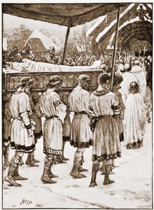 Begräbnis von Edward dem Bekenner von Henry Marriott Paget
