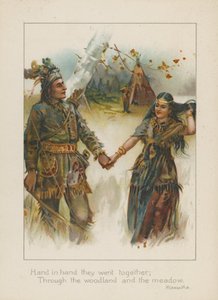 Hand in Hand gingen sie zusammen durch den Wald und die Wiese von Henry Marriott Paget