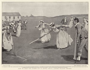 Wie wir unsere Krankenschwestern in Südafrika fit halten, Schwestern spielen Cricket