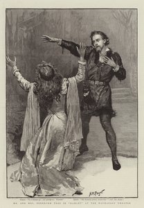 Mr und Mrs Beerbohm Tree in Hamlet im Haymarket Theatre