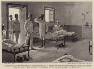 Der Vormarsch im Sudan, eine Inspektion im Militärkrankenhaus in Wady Halfa von Henry Marriott Paget