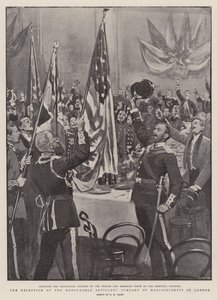 Der Empfang der Honourable Artillery Company of Massachusetts in London
