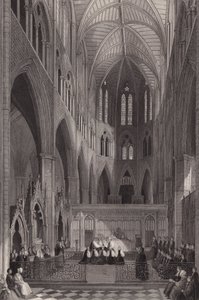 Weihe von Kolonialbischöfen in der Westminster Abbey, London von Henry Melville