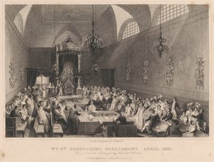 William der Vierte prorogiert das Parlament, April 1831. House of Lords: durch Feuer zerstört am 16. Oktober 1834 von Henry Melville