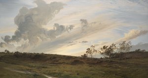 Ein wilder Abend nach dem Regen, Yorkshire von Henry Moore