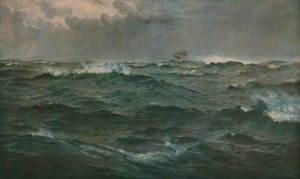 Stürmisches Wetter im Mittelmeer, 1874, ca. 1930 von Henry Moore
