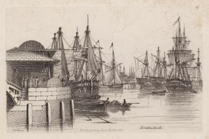 Londoner Docks von Henry Moses