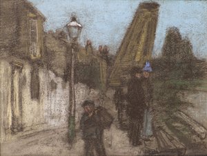 Haus an einem Ufer der Themse