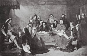 Der Prozess von Catherine Howard von Henry Nelson (after) O