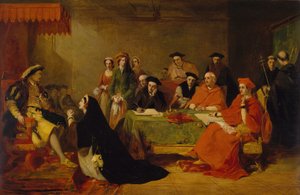 Der Prozess von Königin Katharina von Aragon, 1848 von Henry Nelson O