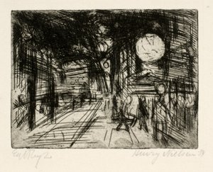 Straßenszene, Sommernacht