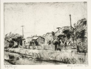 Kleingärten am Kanal von Henry Nielsen