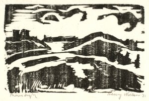 Landschaft mit Hügeln von Henry Nielsen
