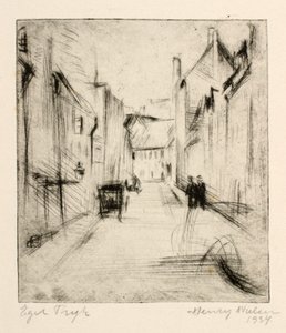 Gasse in Allinge von Henry Nielsen