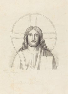 Kopf unseres Erlösers, aus Arringhis "Roma Subterranea" von Henry Noel Humphreys after John Flaxman