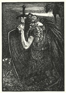 Matthew Arnold Gedicht: Sohrab und Rustum (Gravur)