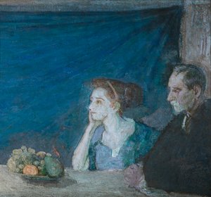 Porträt von Mr. und Mrs. Atherton Curtis mit Stillleben, n.d. von Henry Ossawa Tanner