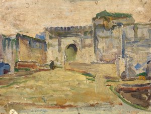 Straßenszene, Tanger, Zinnenarchitektur, ca. 1910 von Henry Ossawa Tanner