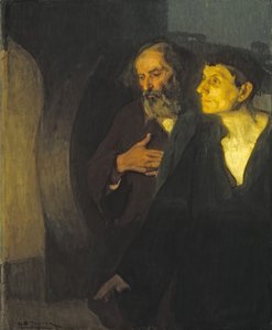 Die zwei Jünger am Grab, ca. 1906 von Henry Ossawa Tanner