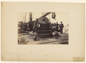 Mörser auf der U.S. Schoner C.P. Williams, Port Royal, S.C.