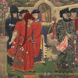 Die Wahl der roten und weißen Rosen im Tempelgarten