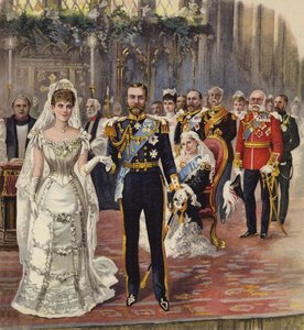 Die Hochzeit des Herzogs von Cornwall und York mit Prinzessin Mary, Chapel Royal, St James