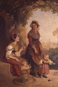 Zwei römische Damen und ihre Kinder