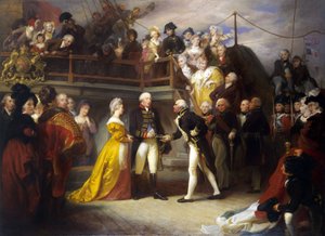 Besuch von König Georg III. (1738-1820) von Henry Perronet Briggs